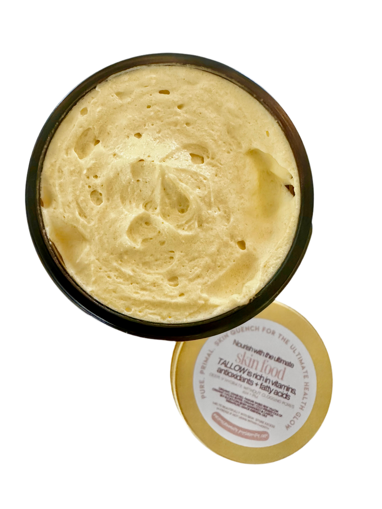 Face Glow 9oz Whipped Tallow: Seabuckthorn Berry + Blue Tansy