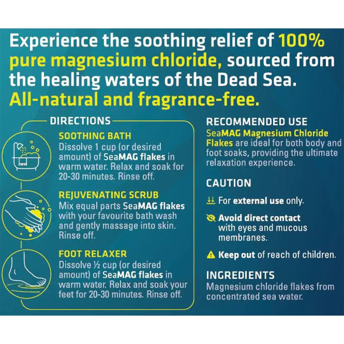 SeaMAG Magnesium Chloride Flakes 1KG